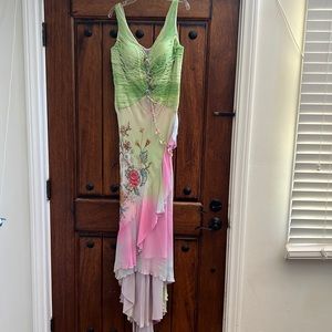 Alberto Makali Beaded Multi-Color Formal Dress